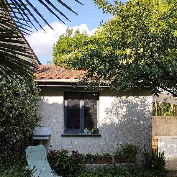 L'atelier vu du jardin